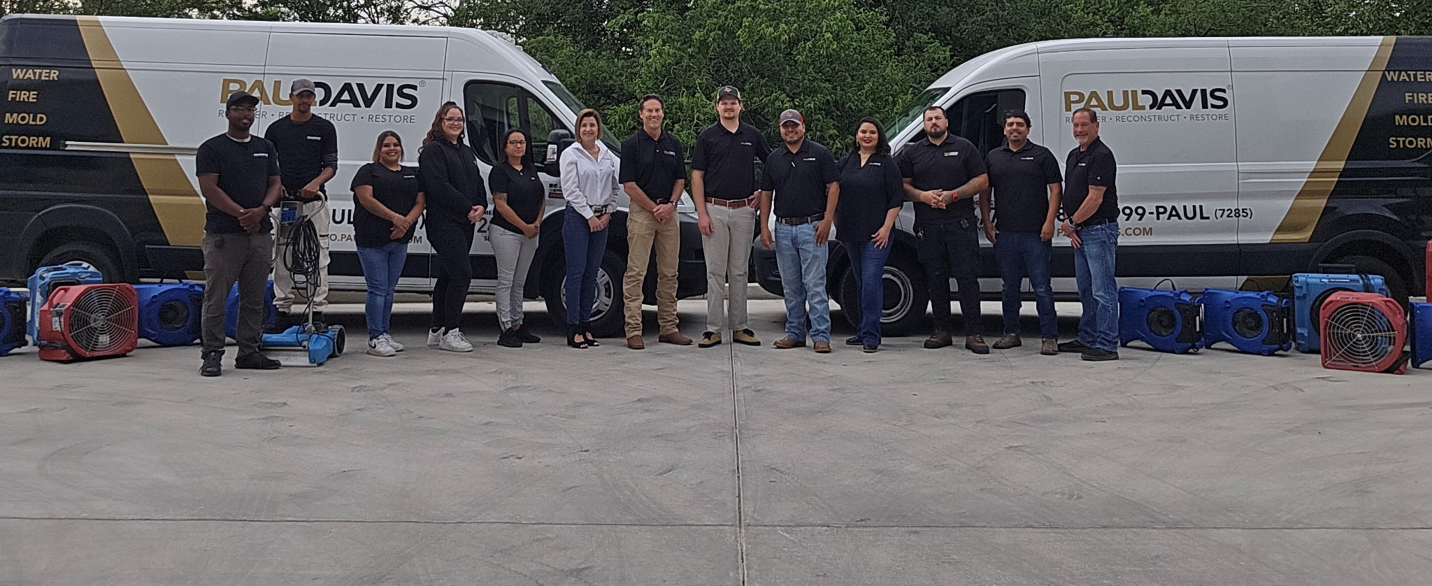 Paul Davis Restoration Corporate staff members homepage hero image